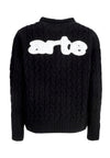 ARTE Maglione Uomo Logo Knit Sweater Black da uomo