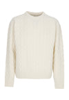 ARTE Maglione Uomo Logo Knit Sweater Cream da uomo