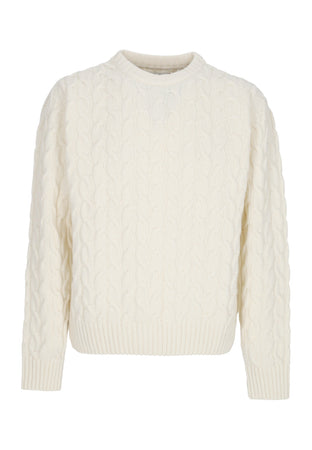 ARTE Maglione Uomo Logo Knit Sweater Cream da uomo