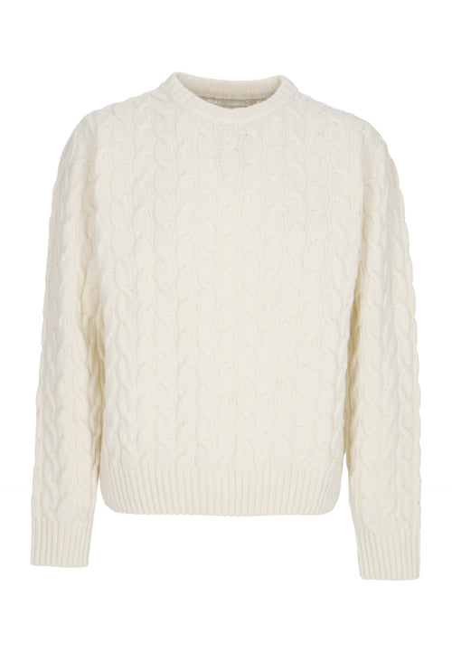 ARTE Maglione Uomo Logo Knit Sweater Cream da uomo