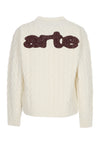 ARTE Maglione Uomo Logo Knit Sweater Cream da uomo