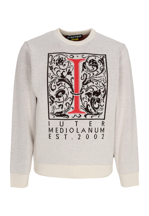 IUTER Maglione Uomo Mediolanum Jumper Dusty White da uomo