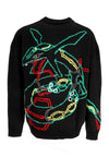 DOLLY NOIRE Maglione Uomo Rayquaza Sweater Black da uomo