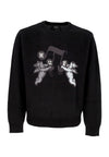 HUF Maglione Uomo Song Intarsia Sweater Black da uomo