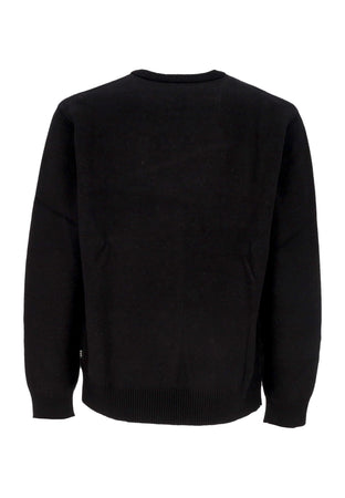 HUF Maglione Uomo Song Intarsia Sweater Black da uomo