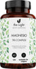 Magnesio Tri-Complex Integratore Con Magnesio Bisglicinato Gluconato E Ossido-Ad Alto Assorbimento Rigenerante Salute e cura della persona/Vitamine minerali e integratori/Singoli minerali/Magnesio The Light Nutrition - Milano, Commerciovirtuoso.it