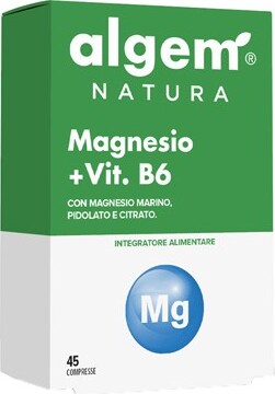 Magnesio-Vitamina-B6-integratore-alimentare-45-compresse-Algem-Natura