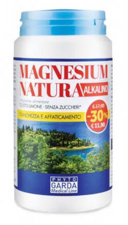 Magnesium Natura Alkalino 150g Combatte Stanchezza e Affaticamento Gusto Limone Senza Zucchero PHYTO GARDA Srl Phytogarda