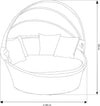 MAIUS---divano-da-giardino-circolare-completo-di-cuscini-e-parasole-Bianco-Milani-Home