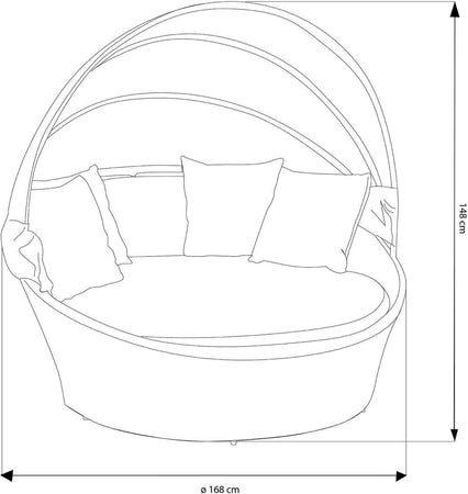 MAIUS---divano-da-giardino-circolare-completo-di-cuscini-e-parasole-Bianco-Milani-Home
