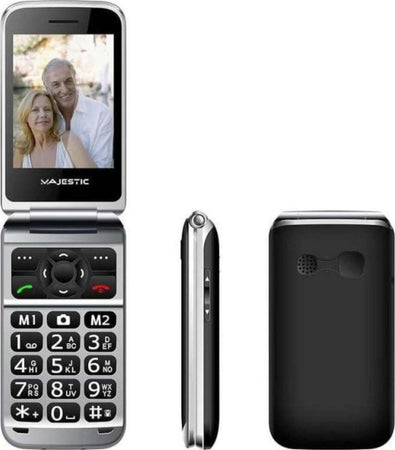 Majestic-tlf-sileno-82-seniorphone-2.8-flip-black