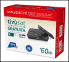 Decoder Tv Satellitare HD Dazn e Tivusat HDMI Con Scheda Inclusa Majestic SAT 265 DEC Certificato
