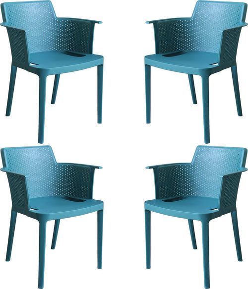 MAKKA---set-di-4-poltrone-da-esterno-ed-interno-in-plastica-Verde-petrolio-Milani-Home