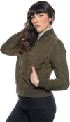Malesia---Bomber-Donna-Verde-in-vera-pelle-camoscio