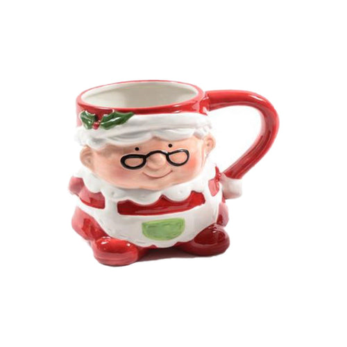 Tazza di natale in ceramica con manico decorazione natalizia