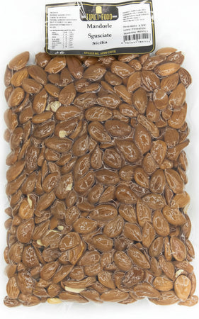Mandorle di Sicilia Sgusciate Mandorle Italiane al Naturale Sotto Vuoto Mandorla Siciliana Senza Guscio Mandorle sgusciate Tipici & Food - Bronte, Commerciovirtuoso.it