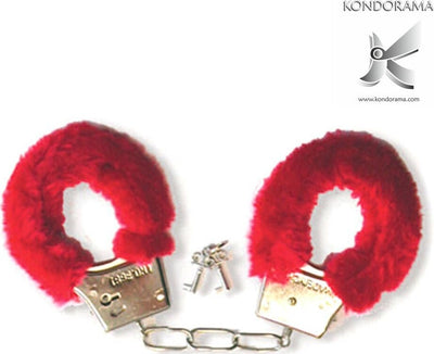Manette in Metallo Leggero Con Pelo Colore Rosso Manette per Bondage con pelo Rosso Salute e cura della persona/Erotismo e contraccezione/Bondage/Manette Kondorama - Martinsicuro, Commerciovirtuoso.it