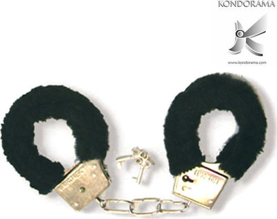 Manette per Erotismo in Metallo Leggero Con Pelo Colore Nero Salute e cura della persona/Erotismo e contraccezione/Bondage/Manette Kondorama - Martinsicuro, Commerciovirtuoso.it