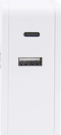 MANHATTAN-Alimentatore-60W-con-porte-USB-C-e-USB-A-Bianco