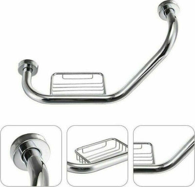 Maniglione-Sicurezza-Bagno-Portasapone-Maniglia-Doccia-Anziani-Disabili-45-Cm