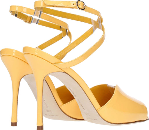 Manolo-Blahnik-Sandali-Giallo-da-donna