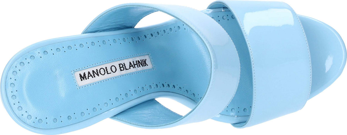 Manolo-Blahnik-Scarpe-con-Tacco-Azzurro-da-donna