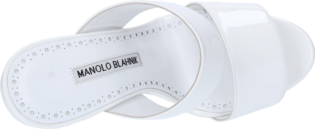 Manolo-Blahnik-Scarpe-con-Tacco-Bianco-da-donna