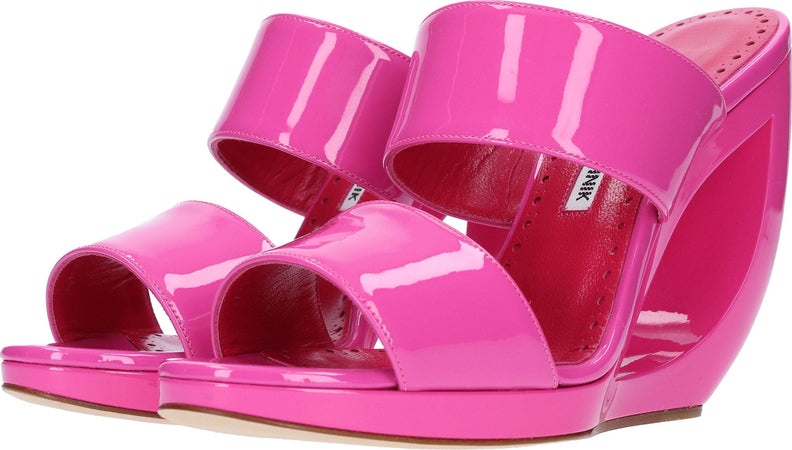 Manolo-Blahnik-Scarpe-con-Tacco-Fucsia-da-donna