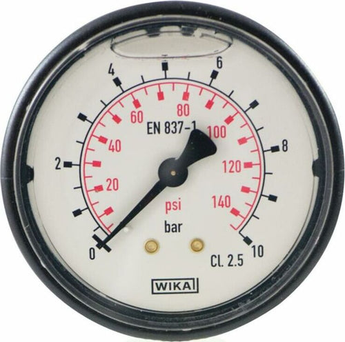 Manometro ABS Ø 63mm scala 0:40 filetto posteriore M1/4