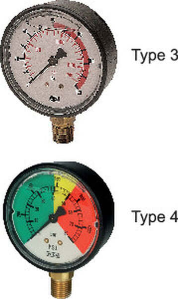 Manometro isometrico in abs ø 63mm con scala 0/80 bar e attacco radiale R 1/4