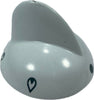Manopola-Bianca-Piano-Cottura-Rex-Electrolux-Aeg-Zoppas-Mozzo-11mm-Diametro-6mm