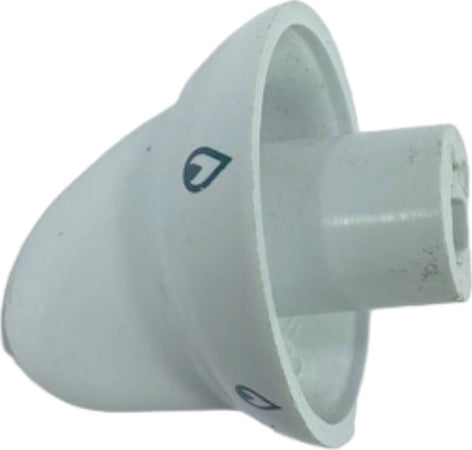 Manopola-Bianca-Piano-Cottura-Rex-Electrolux-Aeg-Zoppas-Mozzo-11mm-Diametro-6mm