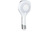 Manopola Doccia Triplo Getto In ABS Cromato E Bianco - 1006