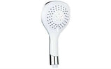 Manopola Doccia Triplo Getto In ABS Cromato E Bianco - 1006