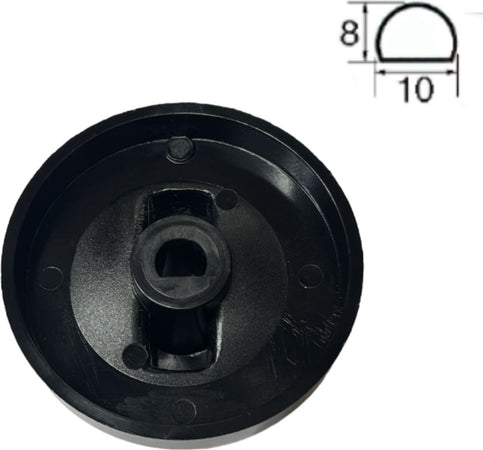 Manopola-universale-cucina-nera-piano-cottura-gambo-raso