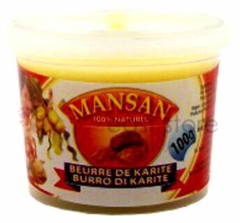Mansan Burro Di Karite 100 Gr. Idratante per il Corpo Prodotto Costa D Avorio Ivory Cost