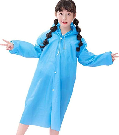 Mantella Impermeabile Con Cappuccio Anti Pioggia Bambini Poncho