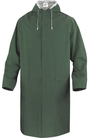Mantella Impermeabile Verde Cappotta Antipioggia
