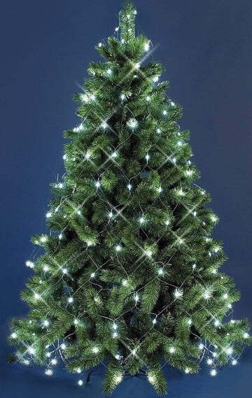 Mantello-Rete-240-Led-Per-Albero-Di-Natale-Luci-Luce-Bianco-Freddo-1,50-Metri