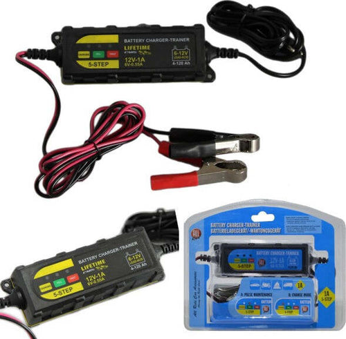 Mantenitore-Di-Carica-Pinze-Per-Batteria-Auto-Moto-5-Fasi-Emergenza-1a-12v
