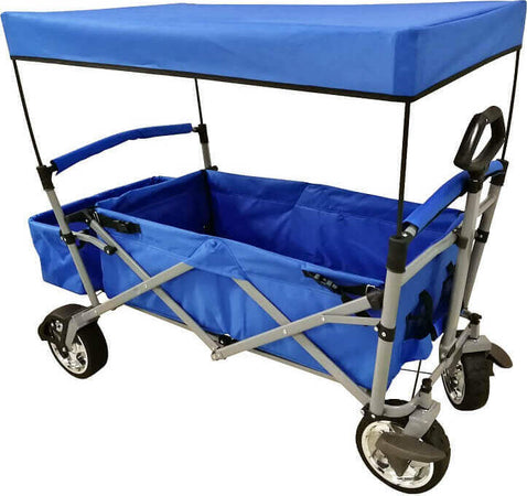 MANTOVA---carrello-da-spiaggia-e-campeggio-pieghevole-con-tettuccio-e-portaoggetti-Blu-Milani-Home