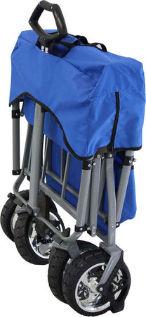 MANTOVA---carrello-da-spiaggia-e-campeggio-pieghevole-con-tettuccio-e-portaoggetti-Blu-Milani-Home