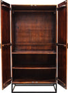MANTRA---armadio-con-decoro-2-ante-legno-e-ferro-Marrone-Milani-Home