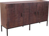 MANTRA - madia con decoro 3 ante legno e ferro Marrone