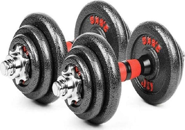 Manubri Con Bilanciere Regolabile Totale Di 20 Kg Sollevamento Pesi Bodybuilding Sport e Tempo Libero > Attrezzi e Abbigliamento Sportivo > Pesi Palestra Trade Shop italia - Napoli, Commerciovirtuoso.it