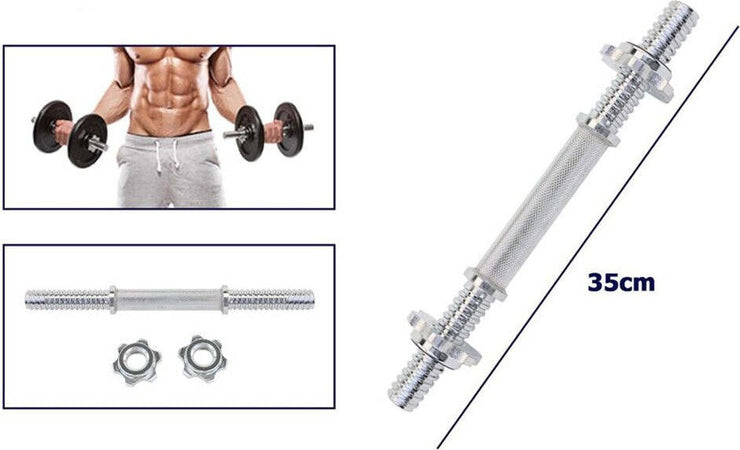 Manubrio Filettato A Vite Da 35 Cm Per Sollevamento Pesi Palestra Sport Fitness Sport e tempo libero/Fitness e palestra/Potenziamento muscolare/Pesi e accessori/Manubri Trade Shop italia - Napoli, Commerciovirtuoso.it