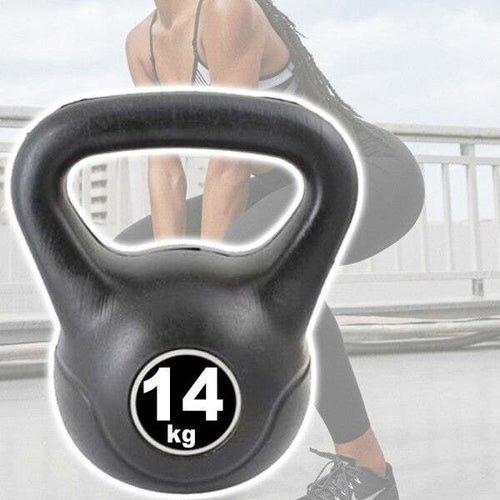 Manubrio-Kettlebell-Da-14-Kg-Peso-Con-Maniglia-Ginnastica-Fitness-Ergonomico
