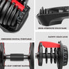 Manubrio Pesi Dumbbell Regolabile A Carico Variabile Da 2 A 24kg Multifunzionale Pesi Palestra Trade Shop italia - Napoli, Commerciovirtuoso.it