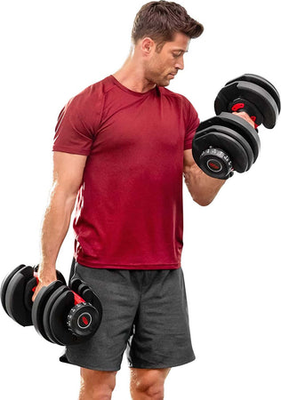 Manubrio Pesi Dumbbell Regolabile A Carico Variabile Da 2 A 24kg Multifunzionale Pesi Palestra Trade Shop italia - Napoli, Commerciovirtuoso.it
