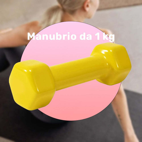 Manubrio Singolo 1 Kg In Vinile Allenamento Esercizi Casa Palestra Workout Fit Sport e tempo libero/Fitness e palestra/Potenziamento muscolare/Pesi e accessori/Manubri Trade Shop italia - Napoli, Commerciovirtuoso.it